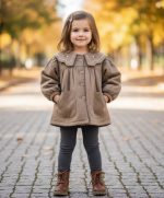 پالتو یقه گلدوزی - Image 5