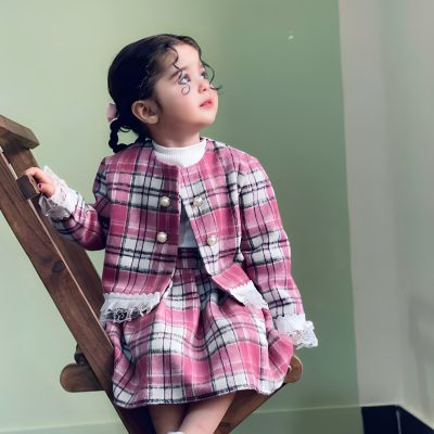 کت دامن صورتی